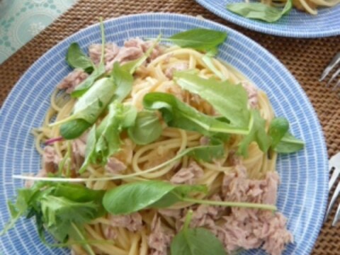 大根おろしとなめたけで　和風パスタ